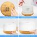 Dasiauto 450ml Aroma Diffuser Ultrasonic Humidifier & Essential Oils Diffuser with Remote Control 7 Color LED Lights for Bedroom and Office - Wood Finish - Buy Online on GoSupps.com