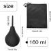 TSHAOUN Enema Bulb Douche 160ml for Men & Women - Reusable Silicone Nozzle Cleaning Kit (Black) - Buy Online on GoSupps.com