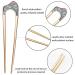 6-Piece Gold Metal U-Shaped Hair Pins Set for Women and Girls Updo Hairstyles - Buy Online on GoSupps.com