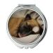 YENDOSTEEN Mirror Compact Mirror Puppy Chihuahua Dog Cute Cozy Pet Little Brown pocket mirror portable mirror
