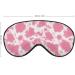 Pastel Pink Cow Tie Dye Sleep Mask for Women | Adjustable Eye Shades with Elastic Strap - Perfect for Restful Sleep - Buy Online on GoSupps.com