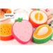 4pcs Cute Fruit Shaped Shower Sponge Set for Kids - Mango, Honey-Dew Melon, Orange, Strawberry - Buy Online on GoSupps.com