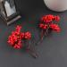 HOMSFOU 50 Pcs Artificial Red Fruit Xmas Holly Berries Stems Simulation Red Berries Holly Berries for Crafts Fake Holly Berries Desk Topper Christmas Tree Picks Plastic Fake Branch Berry - Buy Online on GoSupps.com