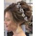 Unicra Bridal/Wedding Hair Accessories Grapevine Silver Crystal Leaf Hair Jewelry for Bride Hair Wreath for Women and Girls