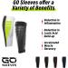 Buy GO Calf Lower Leg Kinesiology Compression Sleeve - Blue XL Pair | Ultimate Support for Injury Recovery & Performance - Buy Online on GoSupps.com