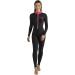 Cressi Skin - Adult Versatile Full Suit for Water Sport, Warmth and Sun Protection Large Black/Pink