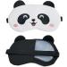 Cute Panda Plush Kids Sleep Mask with Ice Bags and Ear Buds | Soft Blindfold for Girls, Boys, Men, Women | Relaxing Eye Cover and Eyeshade (Medium) - Buy Online on GoSupps.com