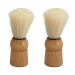 Premium Beard Razor Brush - Wooden Handle Soft Bristles Easy Residue Removal | Portable Shaving Brush for Home Salon - Buy Online on GoSupps.com