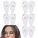 Lingjiong nasal pads made of glass for glasses - 5 pairs of glasses made of silicone |Soft Air Chamber glasses nose pad anti-slip replacement kit for glasses pads for screwing