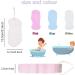BENTFINE Super Soft Exfoliating Bath Sponge 6pcs - Ultra Soft Shower Brush for Pregnant Women, Adults, Children - Pink, Blue, White - Buy Online on GoSupps.com