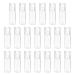 Minkissy 20Pcs Mini empty loose powder bottle clear loose powder glass 3ml cosmetic glitter powder eye show powder box with Sichter and lid for trip
