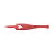 Nipple solingen tweezers with angled lace stainless steel rust-free 8 cm red heart design twitching eyebrows tweezers pointed eyebrow tweezers fine red (heart)
