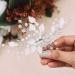 Unsutuo Silver Pearl Bridal Hair Comb | Wedding Hair Accessories for Women and Girls - Buy Online on GoSupps.com
