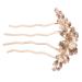 Beatifufu Hair Comb Bride Hair Accessories Hair Side Comb Rhinestone Clips Rhinestone Hair Clips Hair Accessories for Women Rhinestone Side Comb Tiara Metal Hair Piece Women's Korean Version