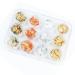YUMIN 12 Box Gold Silver Copper Rainbow Foil Paillette Chip Nail Art Design Decoration