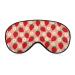 Strawberry Fruit and Flowers Sleep Mask for Women Adjustable Sleeping Eye Shades Cover with Elastic Strap