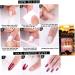 Halloween Press on Nails Medium Length Fake Nails Acrylic Nails Pumpkin Black Flame Cross head Design Nails Fake Nails Glue for Women and Girls the Most Fashionable Nail Decoration Halloween - Buy Online on GoSupps.com
