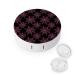 Bagea-Ka Halloween Spider Black Purple Spiderweb Pattern Contact Lens Case Box Eye Care Kit Holder Mirror Box with Tweezers Remover Tool Solution Bottle for Outdoor Travel & Home