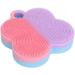 Facial Cleansing Brush Remove Dead Skin Facial Brush Silicone Face Brush Pink Purple - Buy Online on GoSupps.com