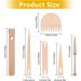 12 Pcs Wood Hand Loom Stick Set for DIY Knitting Crafts - Weaving Crochet Needle, Wooden Shuttle, Comb, Fork, Eye Needle - Tapestry Loom Tool - Buy Online on GoSupps.com