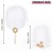 MWoot 3 Piece White Feather Hair Clip Set | Elegant Fascinators & Head Jewelry for Women & Girls | Perfect for Cocktail & Tea Parties - Buy Online on GoSupps.com