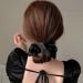 LFRNZS 6-Piece Satin Hair Scrunchies Set - Black Large Satin Hair Ties for Women and Girls - Buy Online on GoSupps.com