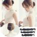 3pcs Pearl Hair Bun Maker for Women Lazy Hair Curler Bun Clips Flexible Foam Sponge Donut Maker for Making DIY Hair Styles Magic Hair Styling Tool Accessories(black) - Buy Online on GoSupps.com