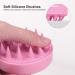 Heeta Hair Scalp Massager Shampoo Brush 2 Pack - Green & Rose Pink | Soft Silicone for Wet and Dry Hair Detangling - Buy Online on GoSupps.com