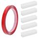 50PCs Transparent Nail Art Display Stand Acrylic with 300cm double -sided adhesive tape nail tip Display Strip set for nail salon color card