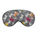 Colorful Butterflies Sleep Mask Eye Cover for Sleeping Blindfold with Adjustable Strap Blocks Light Night Travel Nap for Men Women