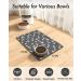 QIUKUN Pet Feeding Mat-Absorbent Dog Food Mat-Dog Mat for Food and Water-No Stains Quick Dry Dog Water Dispenser Mat-Pet Supplies-Dog Placemat Dog Water Bowl for Messy Drinkers 12"X19" Dark Grey - Buy Online on GoSupps.com