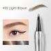 LXZJJM Bifurcated Water Eyebrow Pencil Liquid Eyebrow Pen Waterproof Brow Pen with Micro-Fork Tip Creates Natural Looking Brows Effortlessly (#02 Light Brown) - Buy Online on GoSupps.com