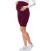 Be Mammy Women's Maternity Short Leggings 04 L Claret