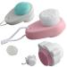 3Pcs Facial Cleansing Brush Upgraded 2 in 1 Face Brush Face Brushes for Cleansing and Exfoliating  (Pink  Green and White)