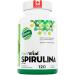 Plantvital Organic Spirulina Tablets (120 Tablets) 1000mg Per Tablet - Mega Source of Chlorophyll Protein. Vitamins/Minerals Antioxidant Rich Superfood. Vegan Non-GMO Gluten Soy Dairy Free! Made in Canada 120 count (Pack of 1)