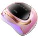 AJELU UV LED Nail Lamp Nails Dryer for Gel Nail Polish Fast Curing with Automatic Sensor 4 Timers and LCD Display Gift for Women and Girls