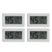 Indoor Thermometer 4 Mini Integrated Digital Temperature and Humidity Meters Indoor Thermometer and Hygrometer(TS-804-W)
