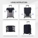 Dentist Dental Assistant Oral Hygienist Tooth Flower Luggage Cover Premium Washable Suitcase Protector With Secure Zipper & Buckle Closure Fits 18-32 Inch Travel Luggagex-Large Black X-Large - Buy Online on GoSupps.com