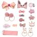 Fodlon 18PCS Girls Hair Clips Set - Soft Pink Festive Hair Accessories Loop Hair Ties & Scrunchies - Buy Online on GoSupps.com