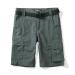 OCHENTA Men & Boys' Quick Dry Cargo Hiking Shorts Elastic Waist Athletic Outdoor Camping Fishing Gray 13 Years