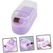 minkissy Box Drills Cleaning Brush Nail Art Salon Goods Manicure Polishing Heads Organizer Nail Drill Holder Drill Bit Holder Nail Drill Bits Container Purple Tool Holder Ceramics Plastic - Buy Online on GoSupps.com