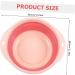 minkissy 1pc Folding Washbasin Bathroom Supply Foot Soak Tub Portable Washbasin Portable Wash Sink Washing Basin Exquisite Craftsmanship Wash Basin Dish Pink Tpe Miss Camping Laundry Tub 32X32X12CM Pink - Buy Online on GoSupps.com