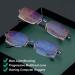 Keeplus Titanium Progressive Dual-Use Reading Glasses - Anti-Blue Light Lightweight & Comfortable Design for Men & Women | Semicircular Narrow Style +200 - Buy Online on GoSupps.com