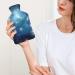Space Star Hot Water Bottle with Plush Cover - Hand Warmer for Adults & Children | 26.5x15.3cm | International Shipping - Buy Online on GoSupps.com