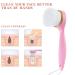 Beomeen 2 Pack Soft Bristle Facial Cleansing Brush - Deep Pore Exfoliation and Skincare Massage - Pink+Off White - Buy Online on GoSupps.com