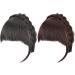 Bangs Hair Clip Natural Looking Braided Headband with Bangs Synthetic Headband Bangs Hair Topper for Women Girls (Black Brown) Brown Black - Buy Online on GoSupps.com