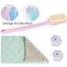 HOCER Long Handle Soft Hair Bath Brush with Back Washing Capability in Pink - Buy Online on GoSupps.com
