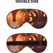 Fall Pumpkin Print Ultra-Soft Eye Mask - Light-Blocking for Comfortable Restful Sleep | International Shipping Available - Buy Online on GoSupps.com