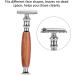 Dekaim Manual Shaver - Classic Men's Dual Blade Wooden Handle Shaver (Mahogany) - Vintage Style for a Smooth Shave | International Shipping Available - Buy Online on GoSupps.com
