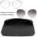 Premium Soft Leather Glasses Case for Men & Women - Portable Sunglasses & Reading Glasses Protector - Buy Online on GoSupps.com